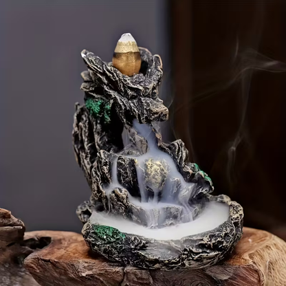 Quemador de Incienso de Dragón en Cascada + 20 pcs de Incienso